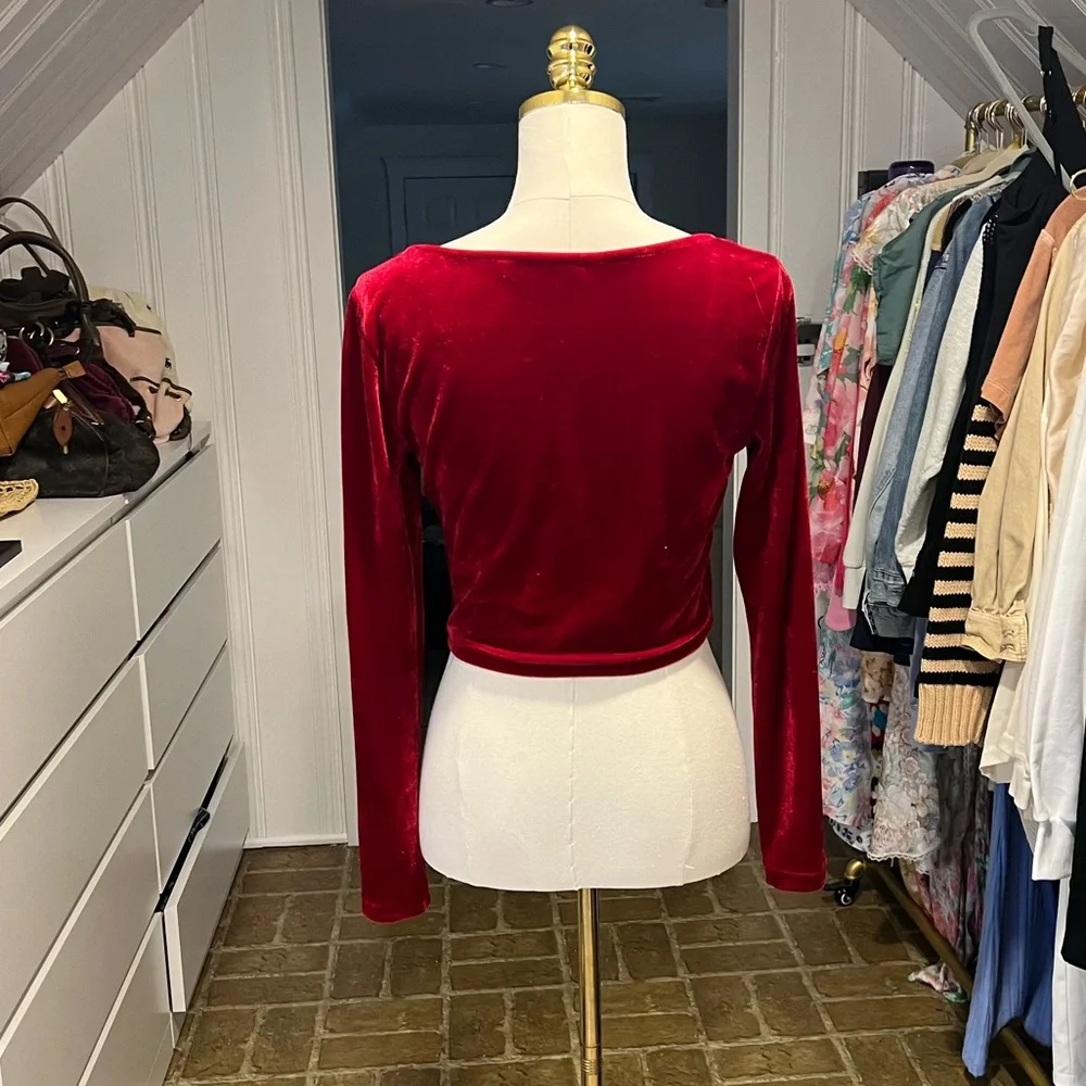 Elodie Velvet Top. NWOT - Picture 3 of 4